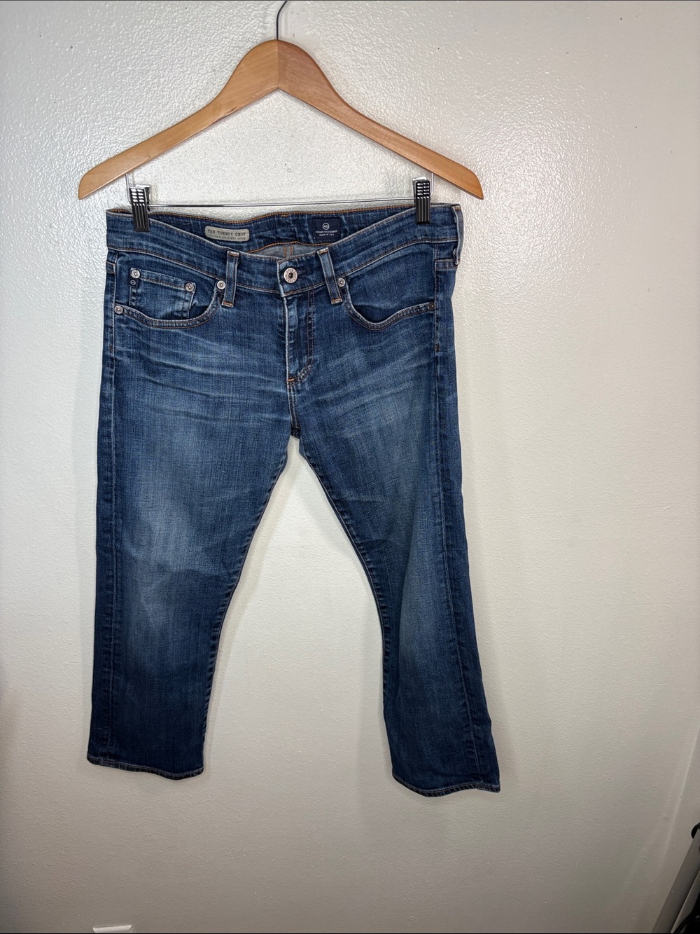 AG Adriano Goldschmied The Tomboy Crop Relaxed Straight Crop Jeans Women Size 29